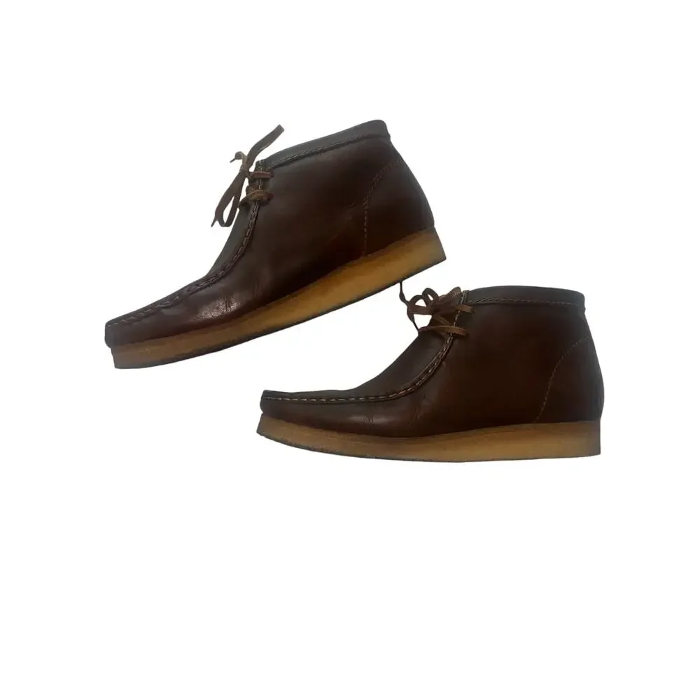 Clarks Originals Wallabee Boot Men’s US 11 Brown Leather Chukka Crepe Sole Lace